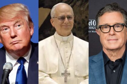 Stephen Colbert-Donald Trump-Pope Leo XIV
