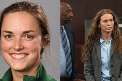 Texas cyclist Anna Moriah Wilson and Kaitlin Armstrong. (left- Boston Global) and (right- Instagram/@mikalacompton).