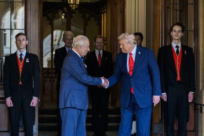 Donald Trump discovers h and King Charles are cousins.