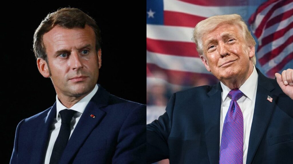 Donald Trump Emmanuel Macron