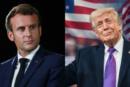 Donald Trump Emmanuel Macron