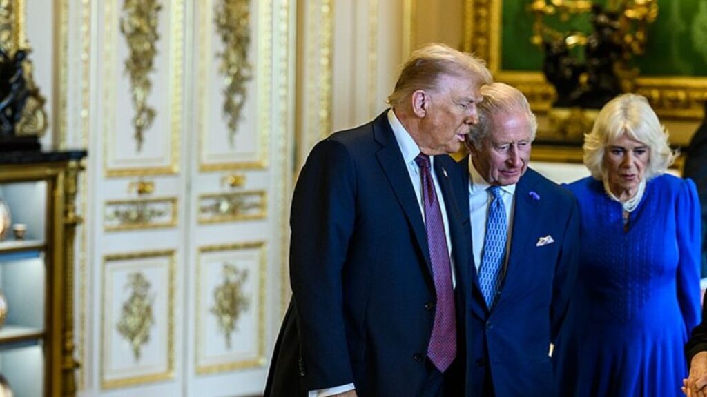 Trump Under Fire for ‘Brazenly Uncouth’ Royal Visit With King Charles