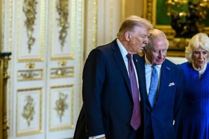 Trump Under Fire for ‘Brazenly Uncouth’ Royal Visit With King Charles