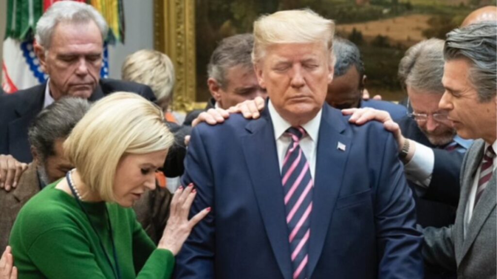 Trump calls himself king, comparing himself to Jesus and referencing the protest.