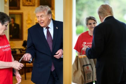 Door Dash Grandma Sharon Simmons Delivering McDonalds To Trump White House