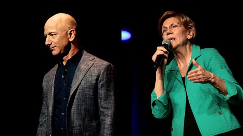 elizabeth warren, Jeff Bezos,