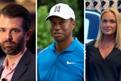 Donald Trump Jr., Tiger Woods and Vanessa Trump
