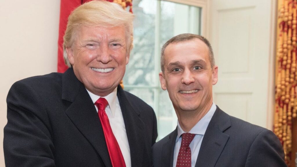 Kristi Noem, Donald Trump, Corey Lewandowski