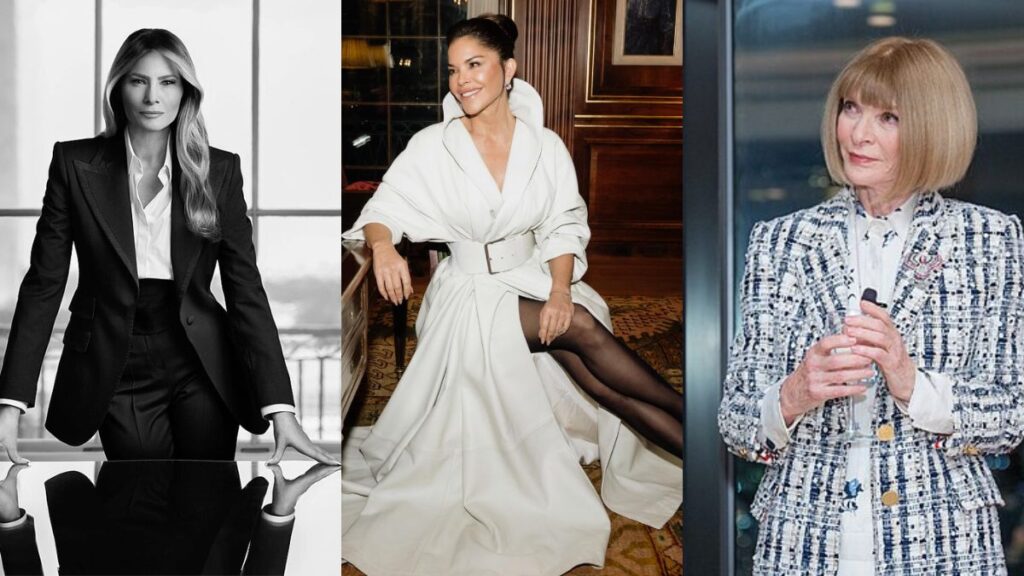Anna Wintour, Melania Trump, lauren sanchez,