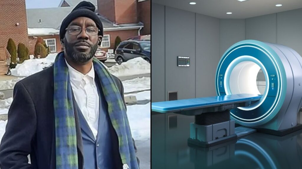 Widow of the man involved in the freak MRI accident files lawsuit against Long Island clinic.