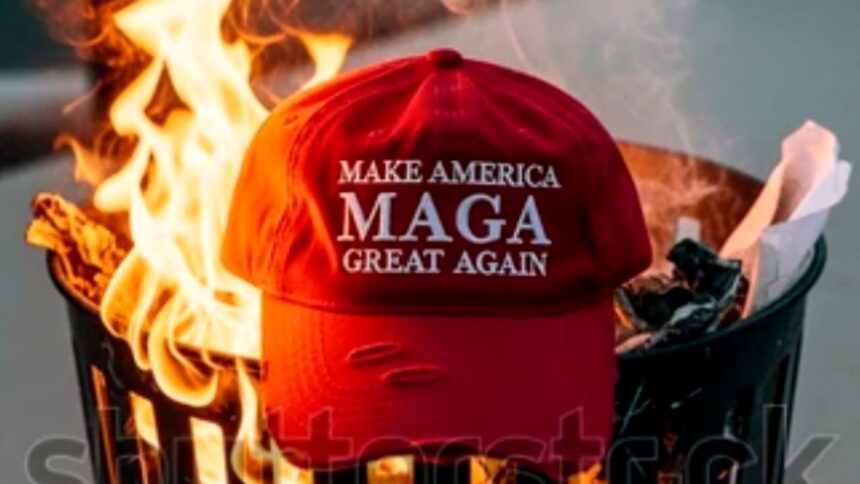 Former Trump supporters are sharing videos of burning their MAGA hats