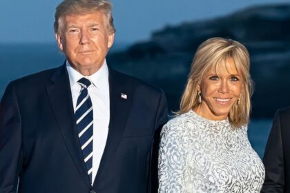 President Donald Trump France First Lady Bridget Macron