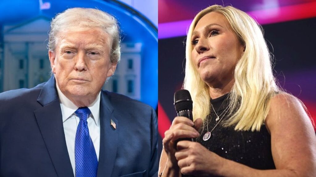 Marjorie Taylor Greene responds to President Donald Trump's scathing remarks