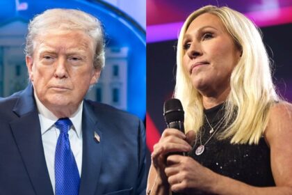 Marjorie Taylor Greene responds to President Donald Trump's scathing remarks
