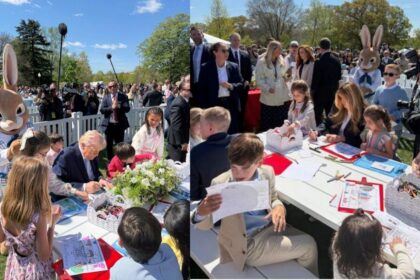 On Easter Monday, Donald Trump couldn't resist a jab at former President Joe Biden and his Autopen