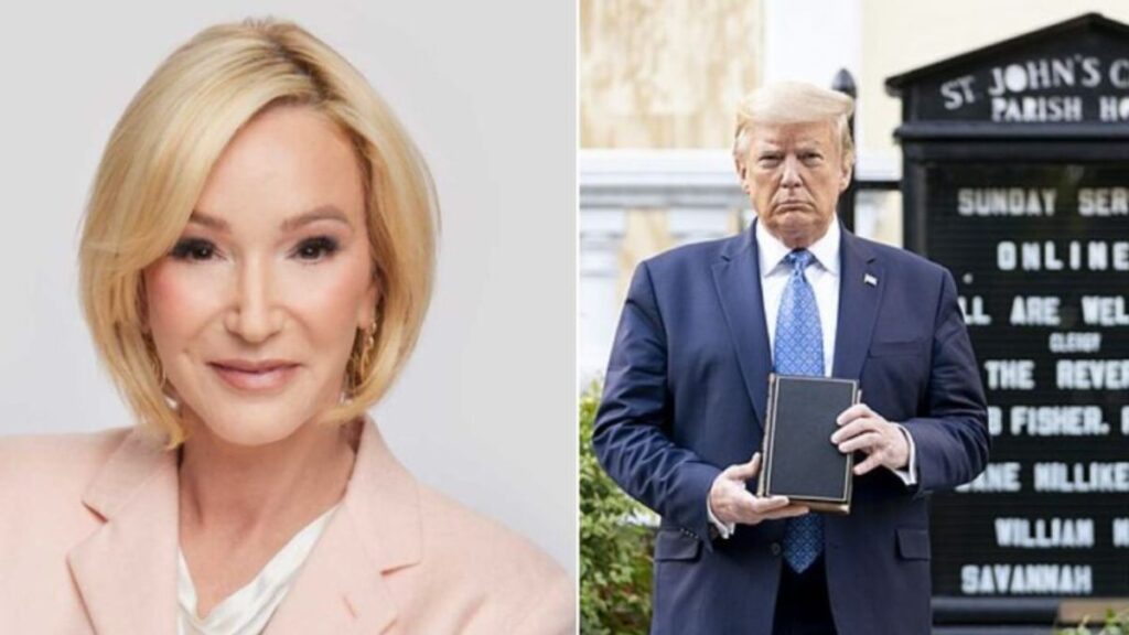 Popular commentator blasts Paula White-Cain over Donald Trump's comparison to Jesus Christ. Credits: @Paula_White/X (L) and The White House/ WikiMedia (R).