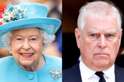 Activists changed posters outside Buckingham Palace to ask what Queen Elizabeth knew about the former Prince Andrew scandal