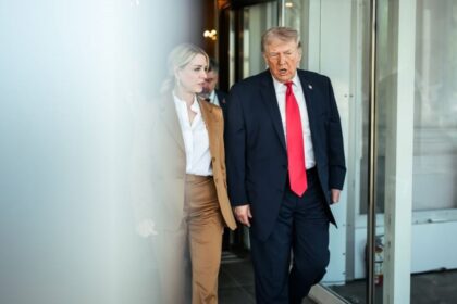 Donald Trump storms out of Supreme Court hearing, drops false outburst on social media.