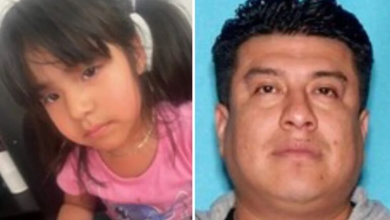 Five-year-old Daleza Fregosojuarez and her father, suspect Ruben Fregosojuarez were last seen at 4 a.m. Sunday, near Alsace Avenue and Ferndale Street in Los Angeles. (Image Credits: NBC Los Angeles)