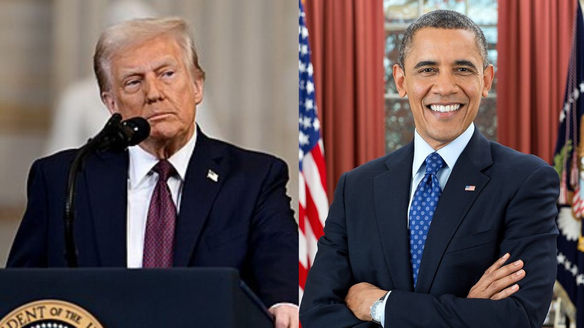 Donald Trump (L) opted to launch a lengthy attack against Barack Obama (R) on Mothers’ Day. (Image Credit: The White House/ Wikimedia Commons; Pete Souza/ Wikimedia Commons)