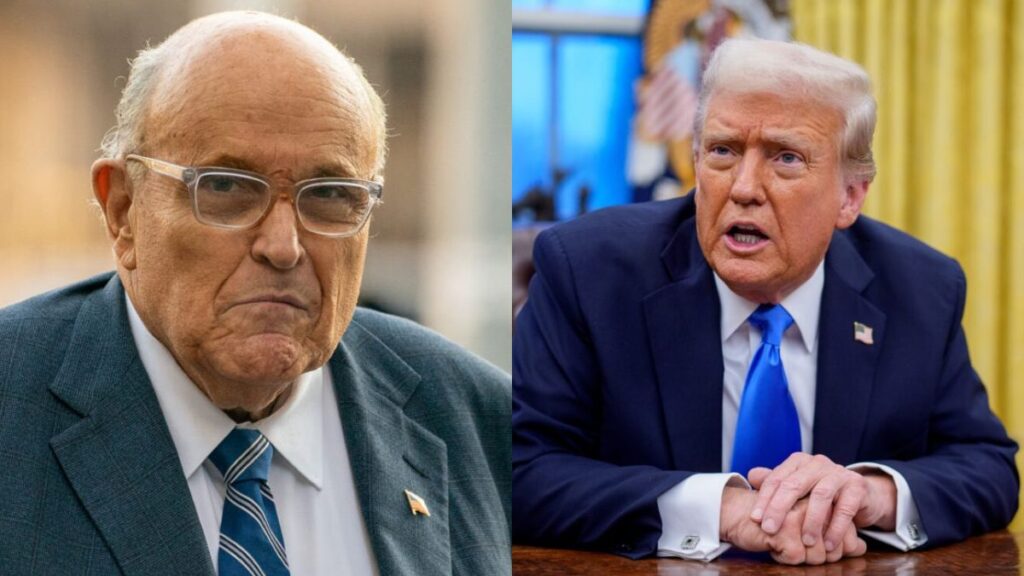 Donald Trump slammed by the internet for writing heartfelt note to Rudy Giuliani