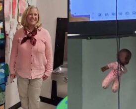 Teacher Hangs Black Doll With Cord Around Neck, Then Gives Students Bizarre Explanation