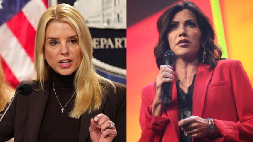 Georgia man charged over alleged online death threats against Pam Bondi and Kristi Noem.