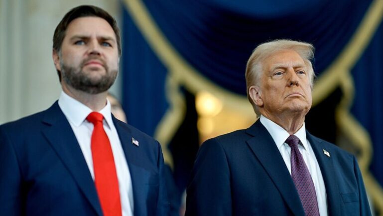 Vice President JD Vance (L) appeared to take an accidental jab at President Donald Trump’s (R) administration in Washington, D.C. (Image Credit: The Trump White House/ Wikimedia Commons)