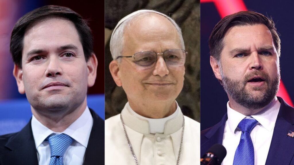 (From L to R) Marco Rubio will reportedly meet with Pope Leo XIV this week instead of JD Vance. (Image Credit: Gage Skidmore/ Edgar Beltrán/ Gage Skidmore/ Wikimedia Commons)