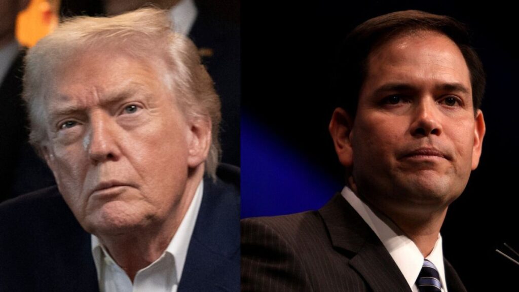 Will President Donald Trump (L) fire Marco Rubio (R) next? (Image Credit: Molly Riley/ White House/ Wikimedia Commons; Gage Skidmore/ Wikimedia Commons (CC BY-SA 2.0))