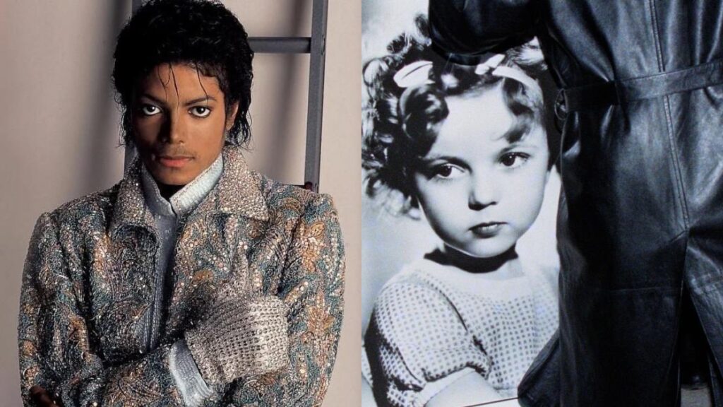 Michael Jackson and Shirley Temple's heartbreaking connection. (Image Credits-@PopBase and @elladorn_/X)