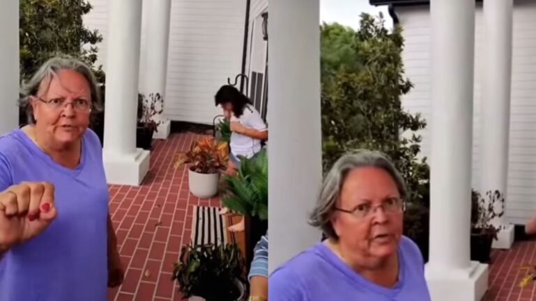 A Florida teen forced away from the porch by a woman