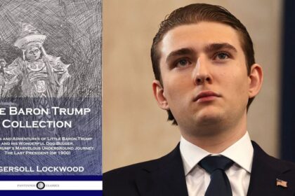The internet claims that an 1893 book is proof that Barron Trump is a time traveller