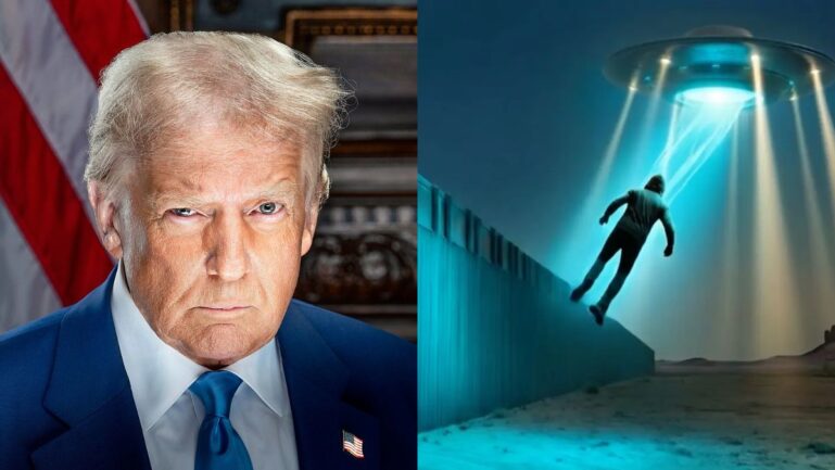 The Donald Trump administration has launched a new website "Aliens.gov" that provides arrest data of illegal immigrants. (Image Credit: Daniel Torok/ Wikimedia Commons; X/ @WhiteHouse)