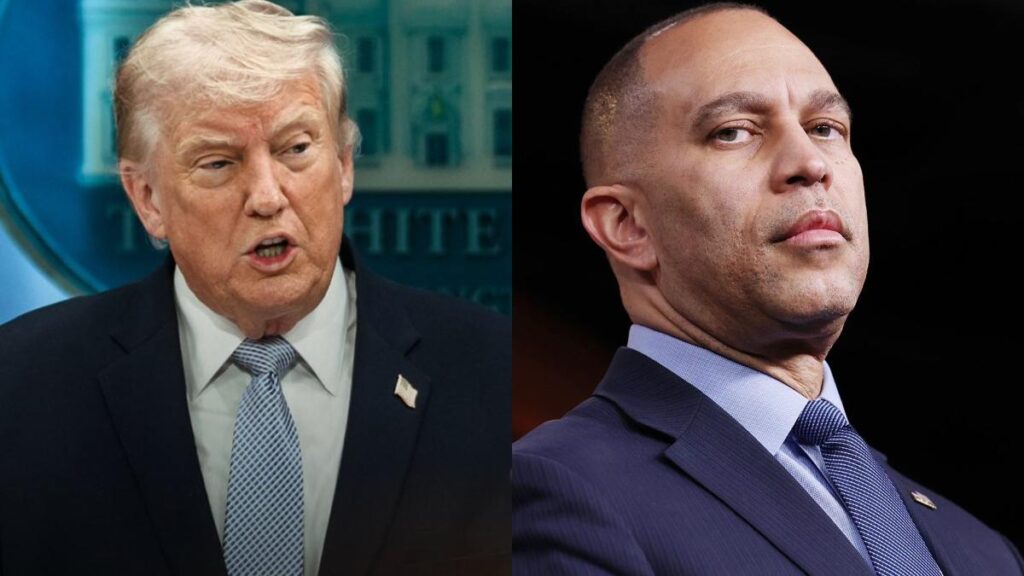 Trump targets Jeffries with impeachment push.