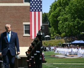 Trump Says He Invited Female Cadet on Stage So He Wouldn’t Be Accused of Discrimination
