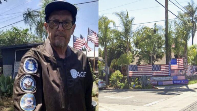 Veteran Kerry George Sheron known for his 'Trump House' shot dead.