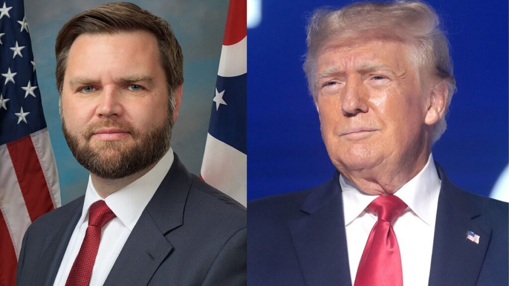 Vice President JD Vance (L) is emerging as one of the top probable Republican contenders to succeed Donald Trump’s (R) presidency in 2028. (Image Credit: United States Congress/ Wikimedia Commons; Gage Skidmore/ Wikimedia Commons (CC BY-SA 2.0)