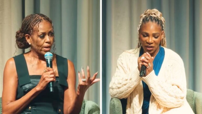 Michelle Obama and Serena Williams open up about motherhood.