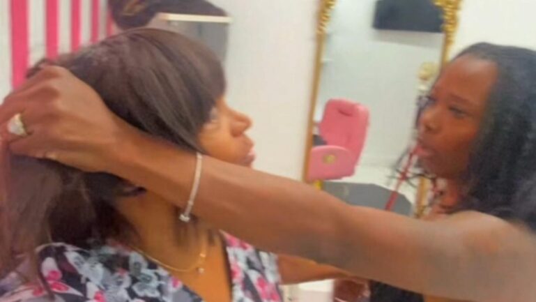 Florida woman assaulted by salon owner over disputed price. (Image Credits-@lipstickalley/X)