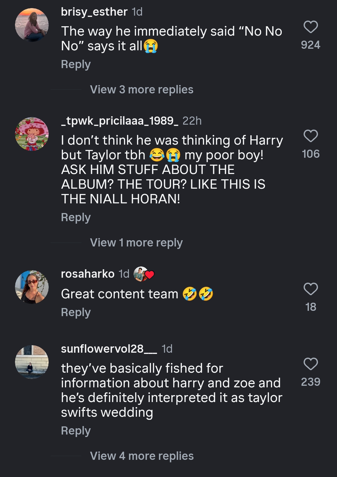Fans react to Niall Horan Fans react to Niall Horan