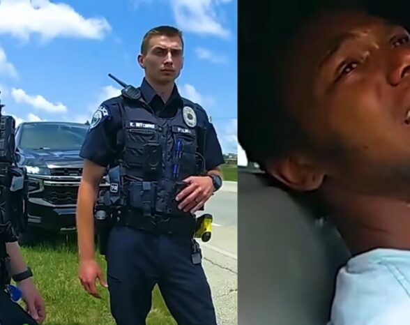 Illinois Police Bodycam Shows Couple Arrested After Woman Tries to Bite During Traffic Stop — ‘If You Hit Him Again…’