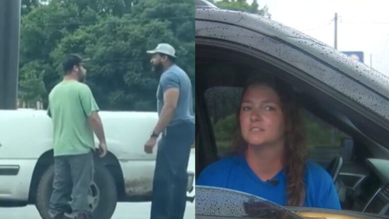 A woman captured a Tennessee road rage incident involving two men and a woman