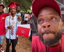 Florida Man Gets Emotional at His Nephew’s High School Graduation—’First Male in the Family to Ever Walk Across the Stage’