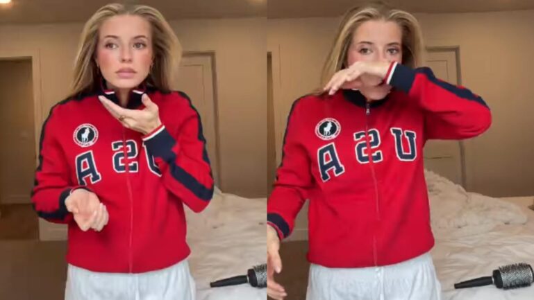 Olivia Dayton discusses post-rhinoplasty nose drip on TikTok. (Image Credits-@oliviadaytonn/Instagram)