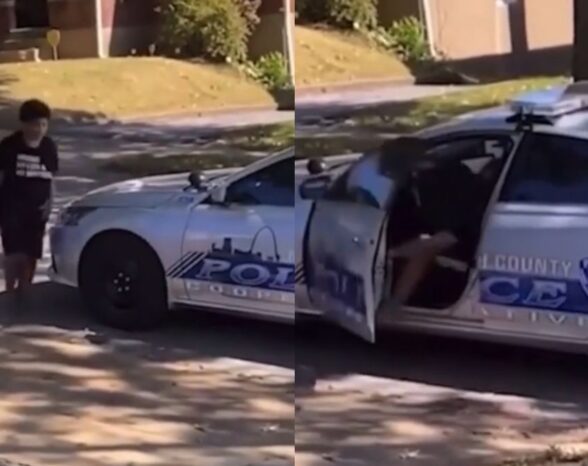 Woman Steals Police Car on Camera and Reverses Into a Tree During a Stop—’We Deserve the Video of Them Explaining This’