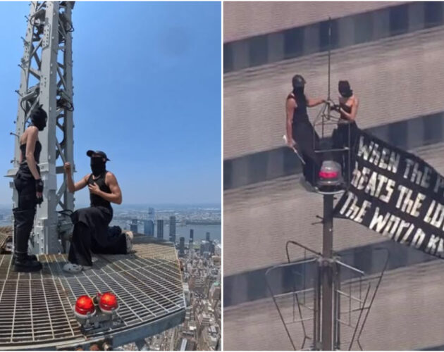 NYPD Helicopter Cam Caught New Jersey Couple’s ‘Disturbing’ Empire State Building Spire Proposal—Rooftopper’s Stunt Exposes 1 ‘Nightmare’ Gap
