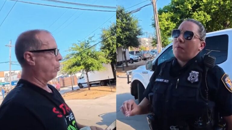 Texas police officer threatened to ticket a former officer