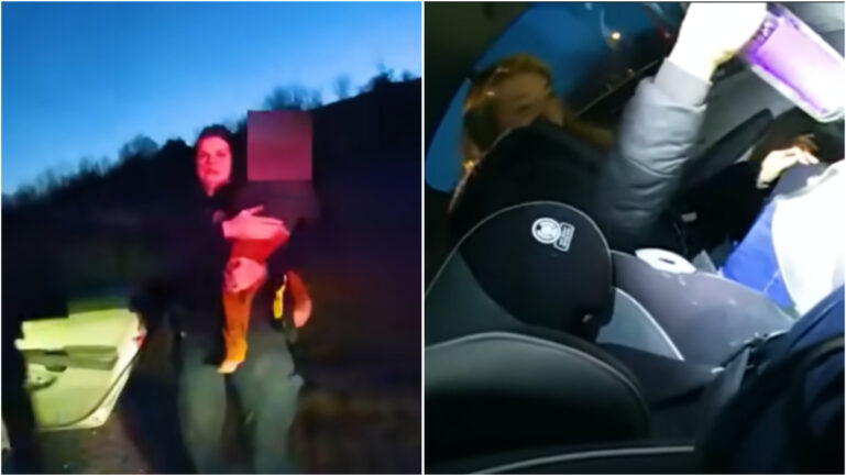Police Bodycam Shows Toddler Hanging Halfway Out Car Window Before Traffic Stop Exposes Drunk Mom’s Shocking Behavior