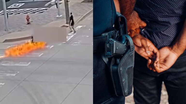 police arrives to rescue after wheelchair user is attacked with Molotov cocktail